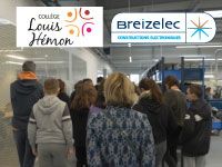 Photo représentant l'actualité [VIDEO]Louis HEMON college in Pleyben visit Breizelec