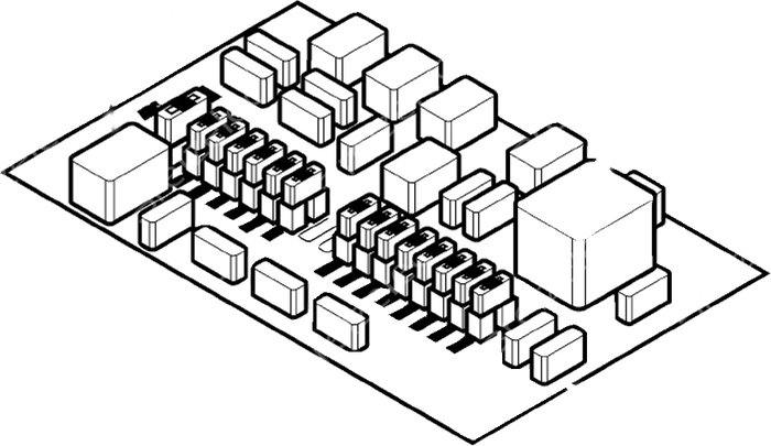 Photo representing the product FUSE & RELAYS BOARD